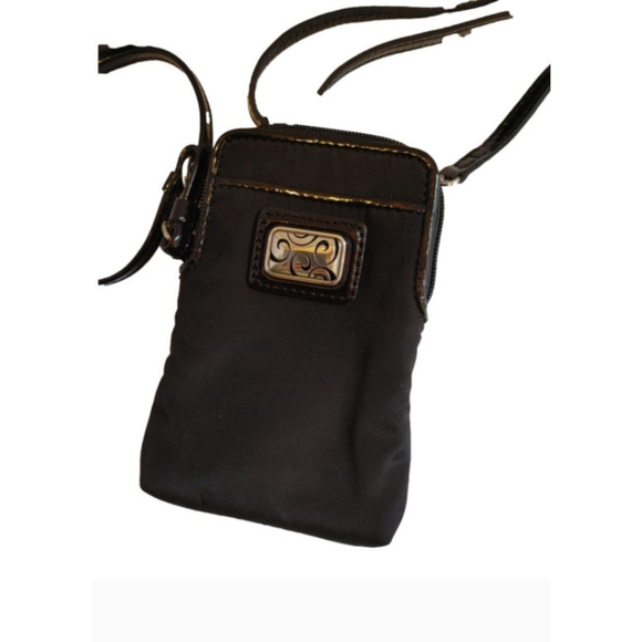 Brighton Nylon & Leather Compact Crossbody - Picture 1 of 8